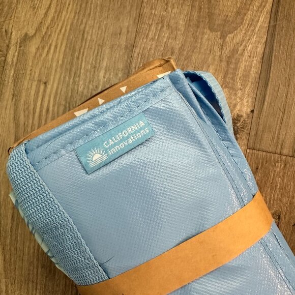 California Innovations Blue Floral Insulted Market Satchel & Super Shopper 2 Pc - Picture 3 of 7